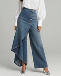 Alicia™ | Vaqueros de Cintura Cruzada y Estilo Parisino
