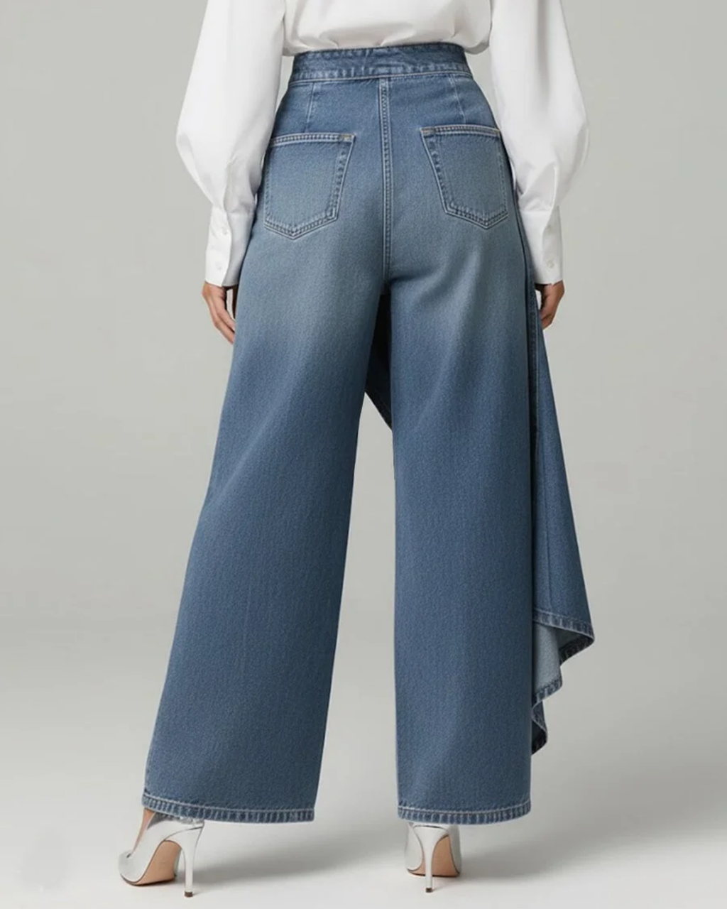 Alicia™ | Vaqueros de Cintura Cruzada y Estilo Parisino