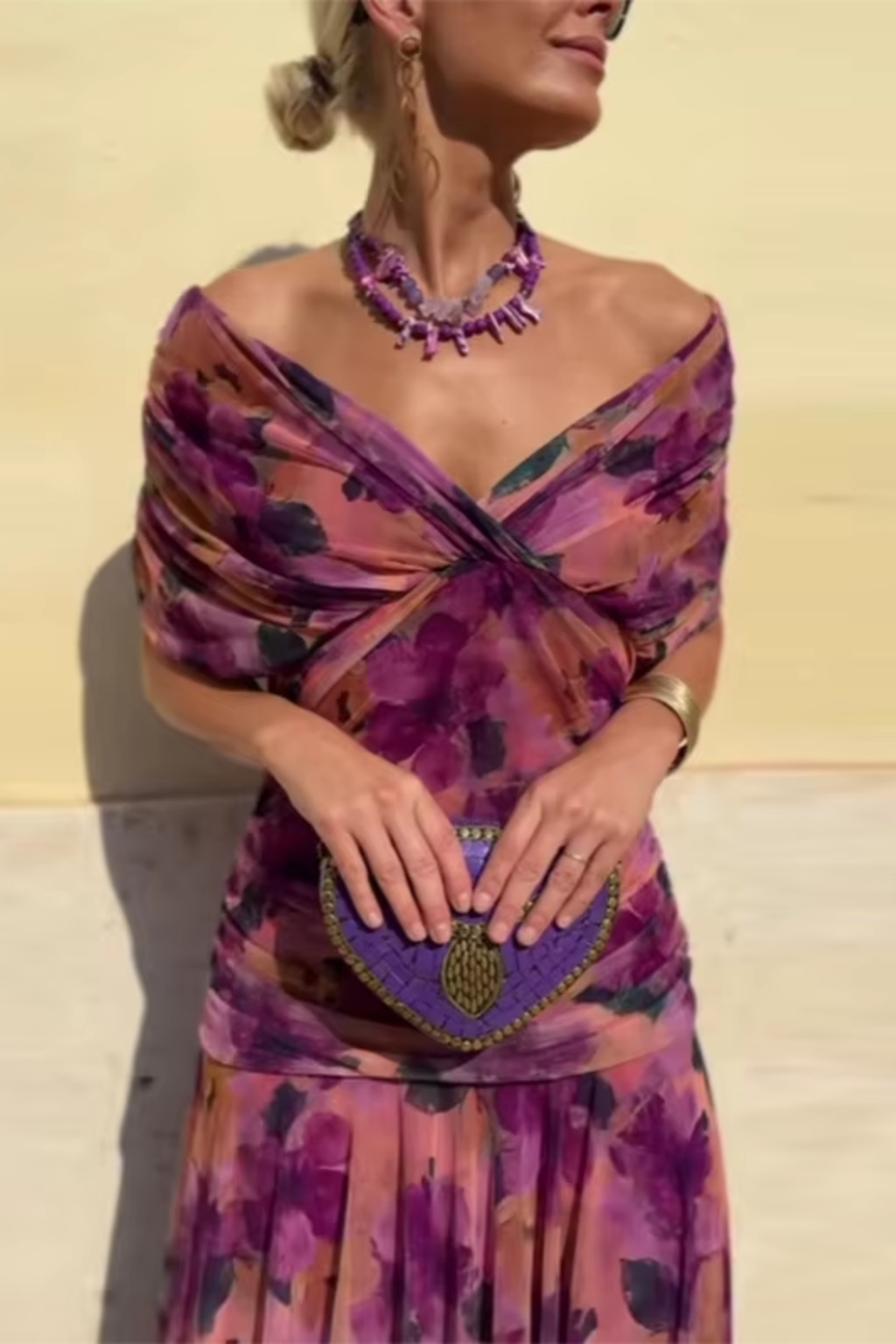 Louise™ | Vestido Largo de Fiesta con Escote en V y Elegancia Atemporal