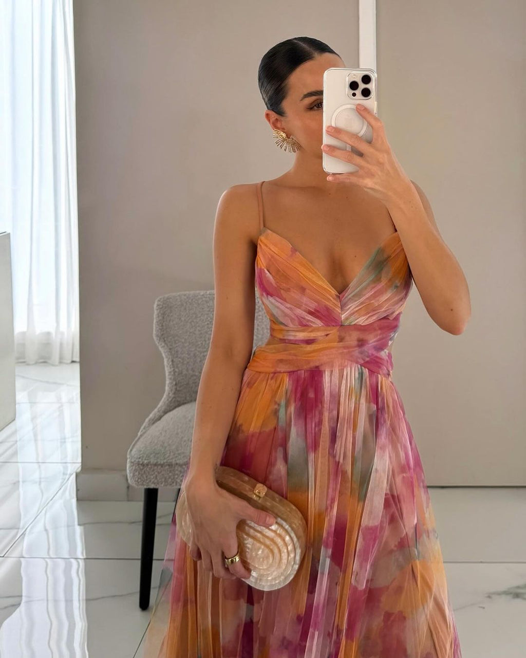 Gisela™ | Vestido Largo Floral de Inspiración Romántica
