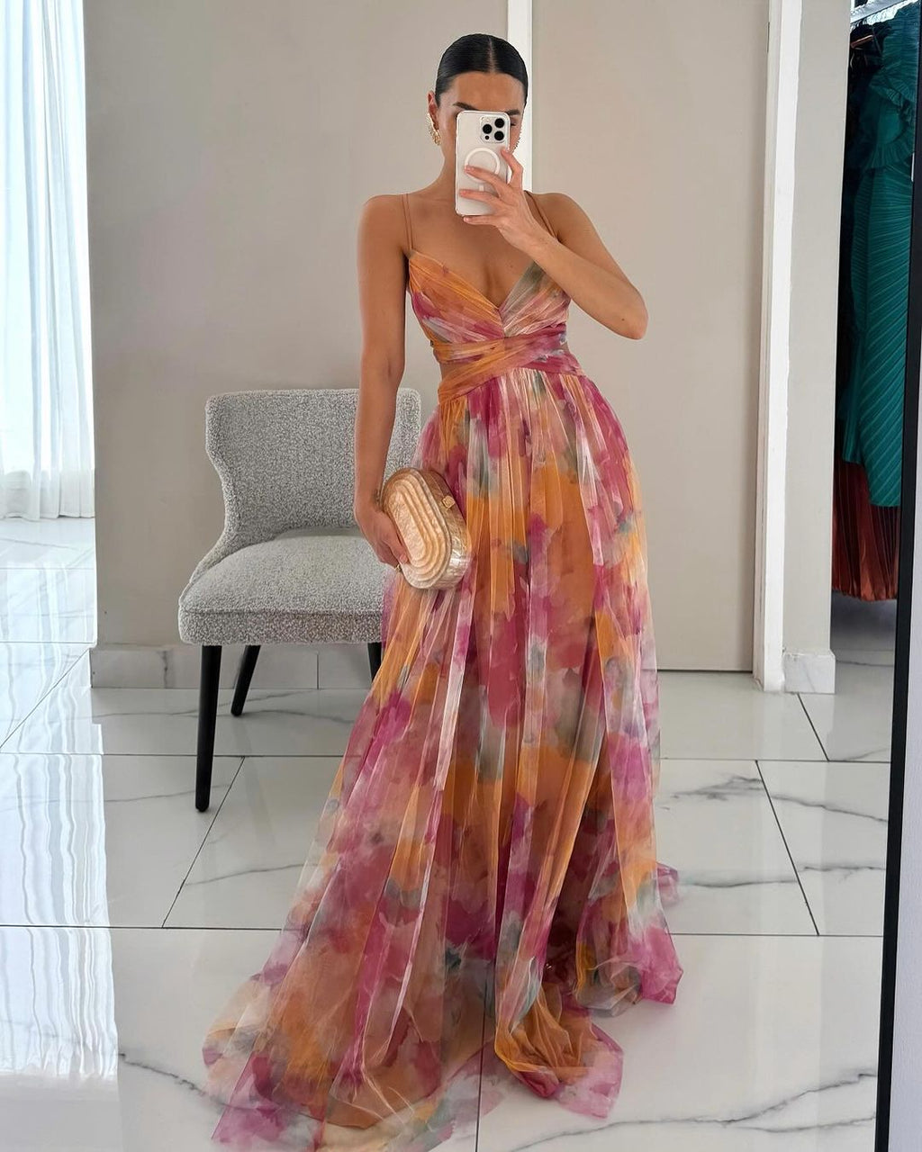 Gisela™ | Vestido Largo Floral de Inspiración Romántica