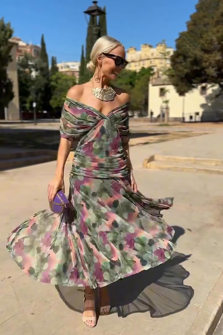 Louise™ | Vestido Largo de Fiesta con Escote en V y Elegancia Atemporal