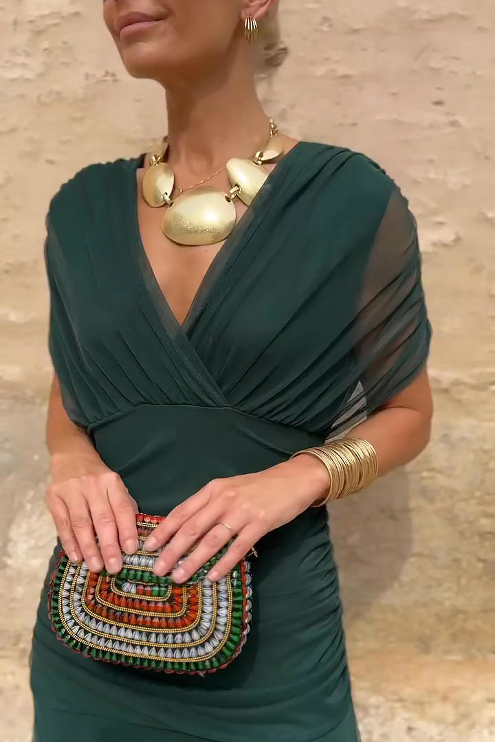 Louise™ | Vestido Largo de Fiesta con Escote en V y Elegancia Atemporal