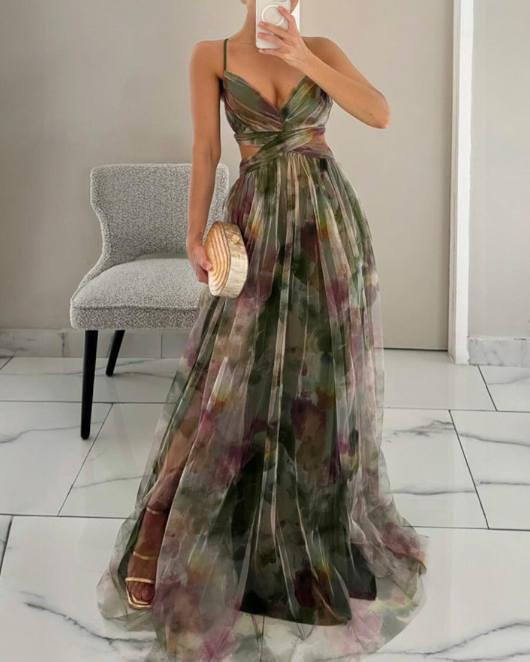 Gisela™ | Vestido Largo Floral de Inspiración Romántica