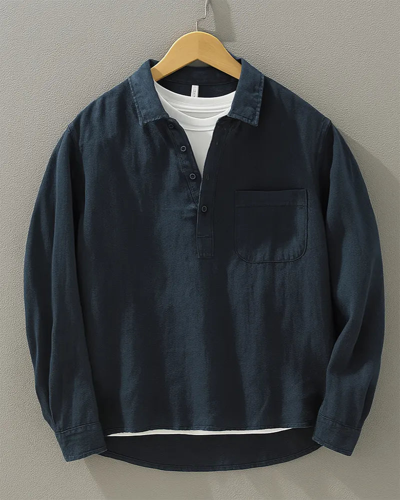 Leo™ | Camisa Henley para una elegancia relajada