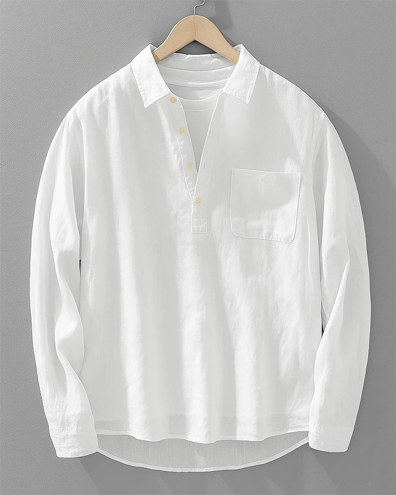 Leo™ | Camisa Henley para una elegancia relajada