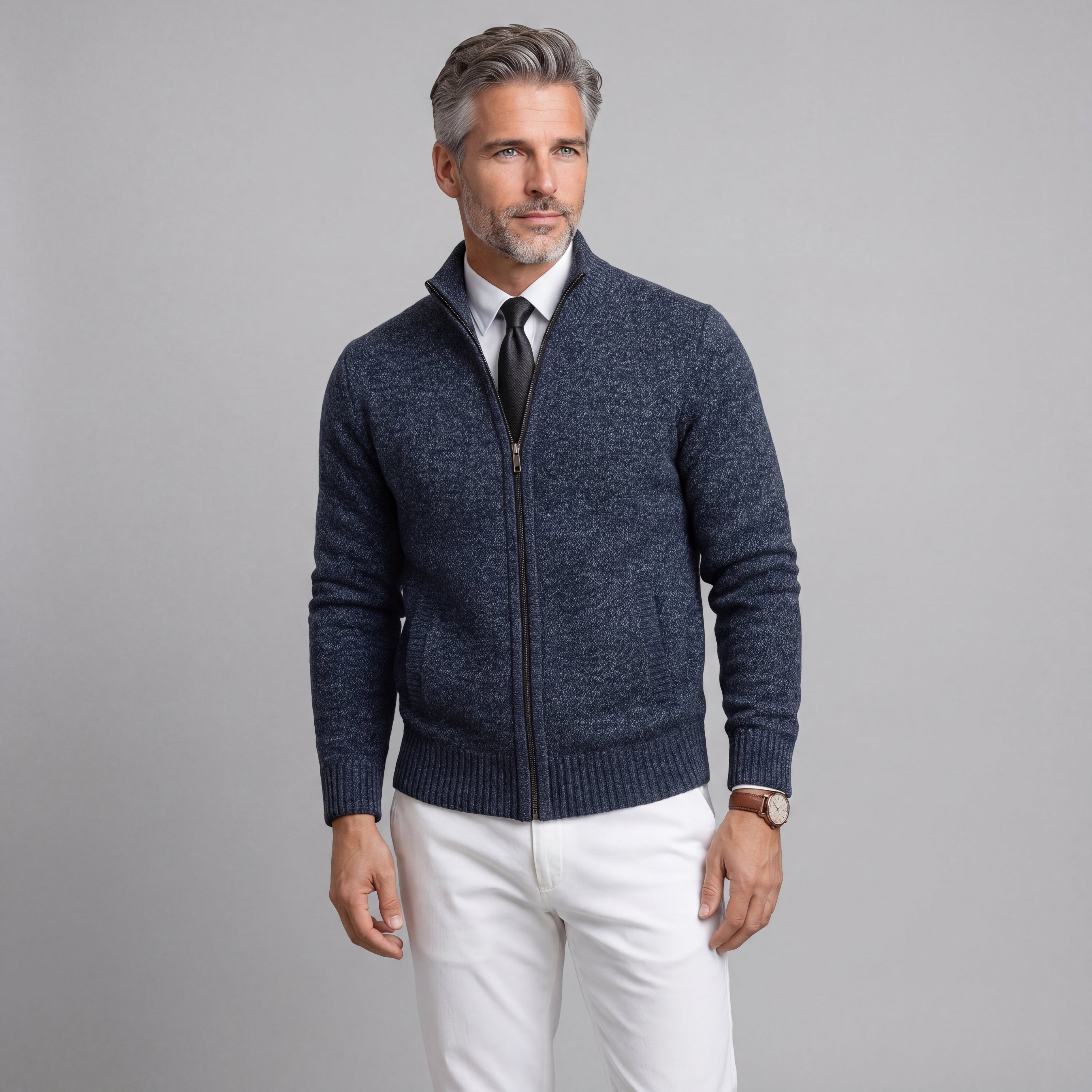Alec™ | Cárdigan de lana merino para una elegancia refinada