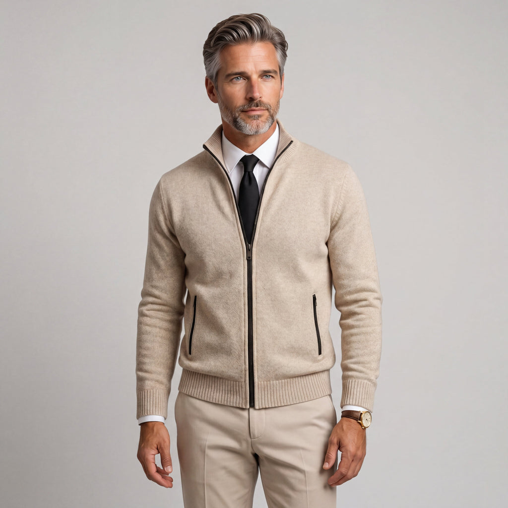 Alec™ | Cárdigan de lana merino para una elegancia refinada