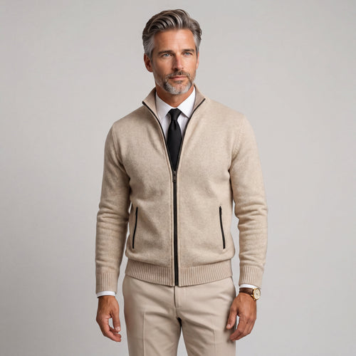 Alec™ | Cárdigan de lana merino para una elegancia refinada
