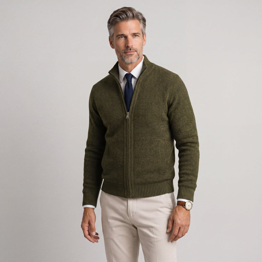 Alec™ | Cárdigan de lana merino para una elegancia refinada