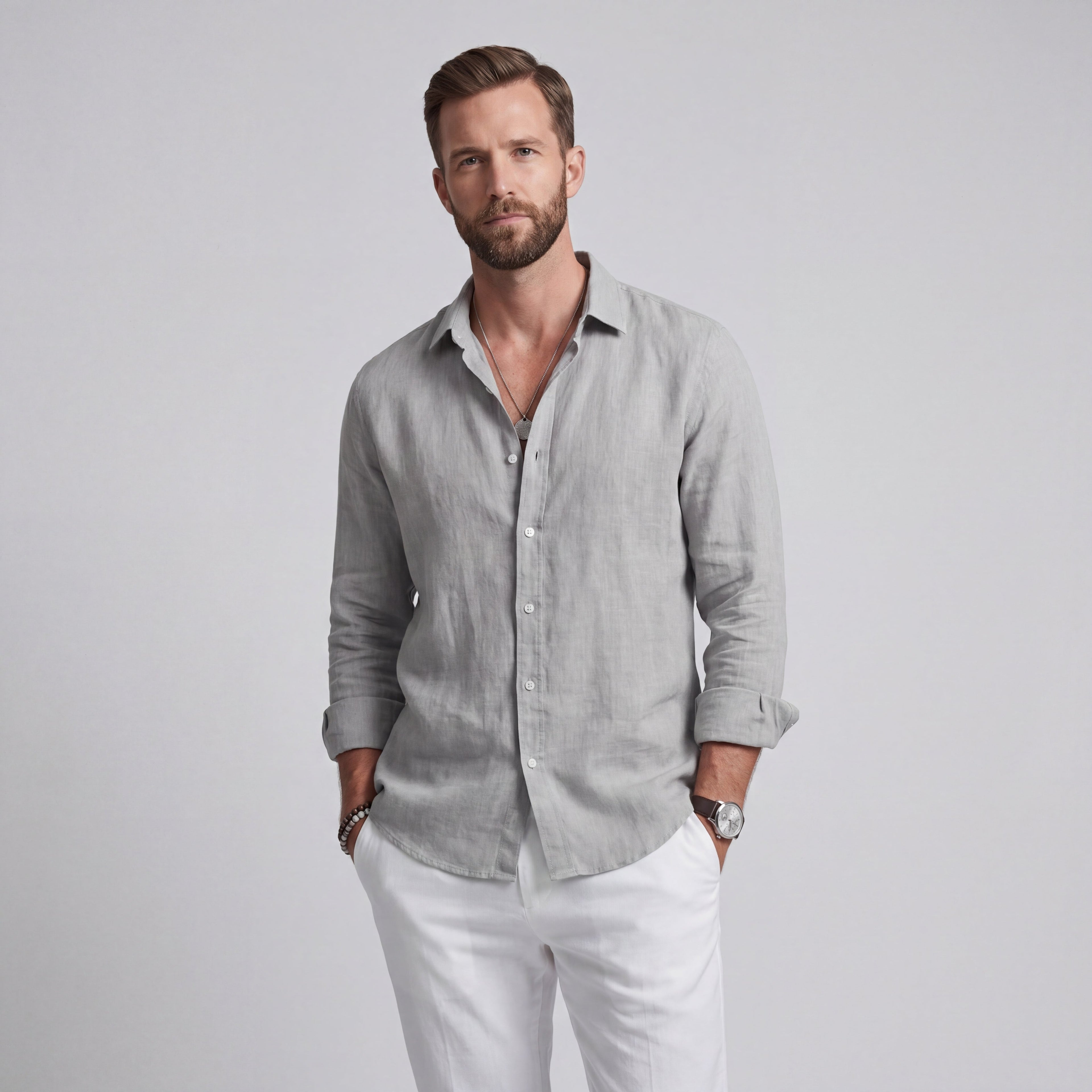Christofer™| Camisa Veraniega de Lino Premium | Corte Relajado
