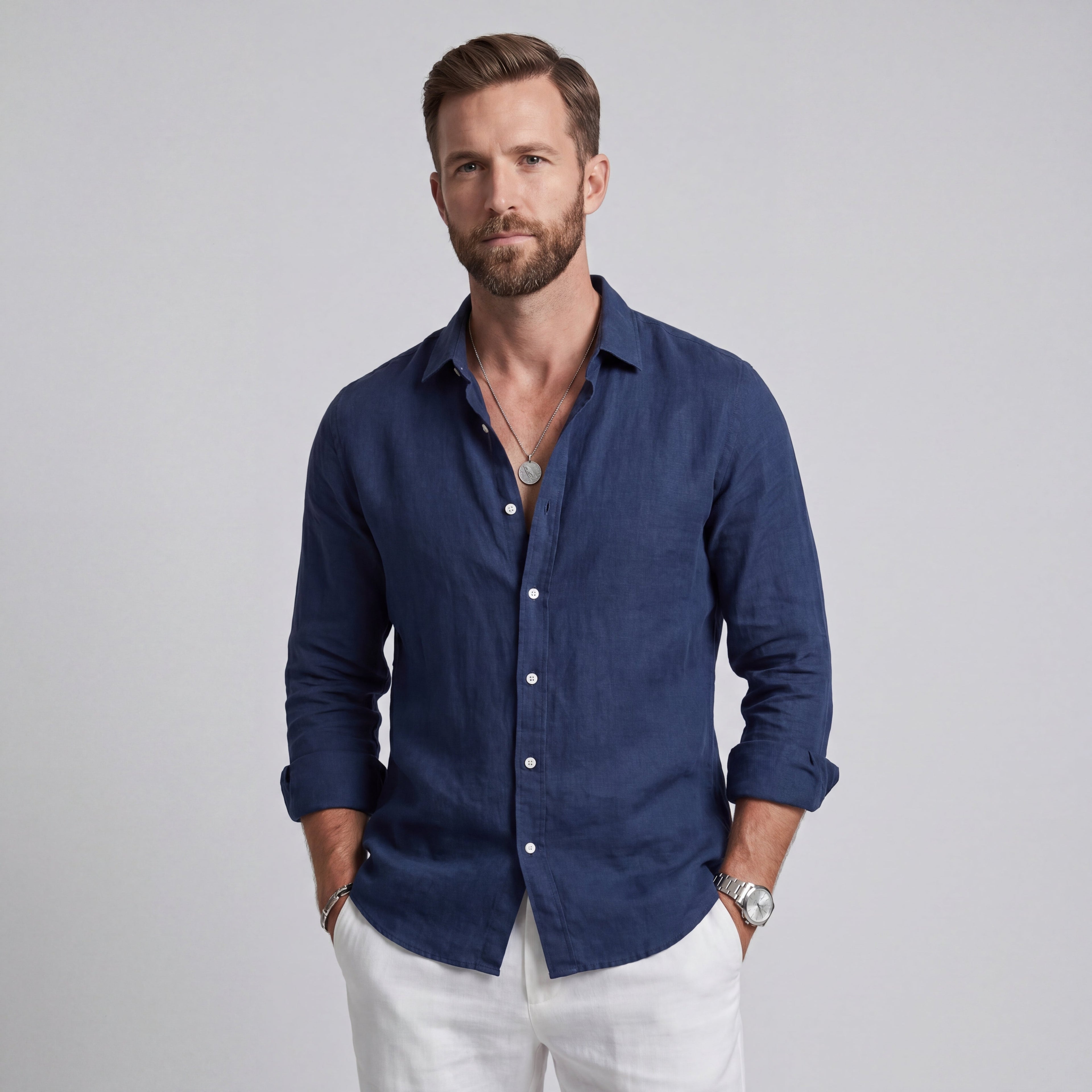 Christofer™| Camisa Veraniega de Lino Premium | Corte Relajado