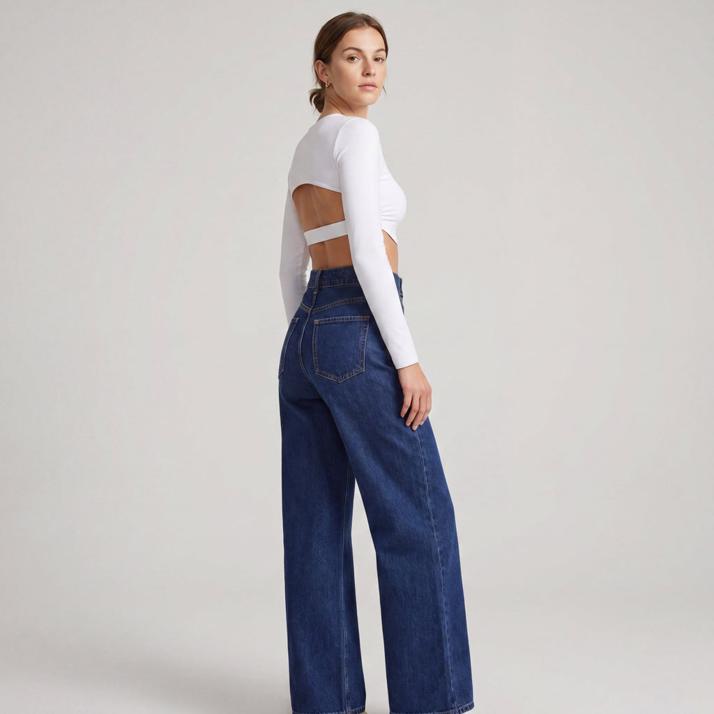 Rebeca™ | Vaqueros de Corte Recto, Elegancia y Casual