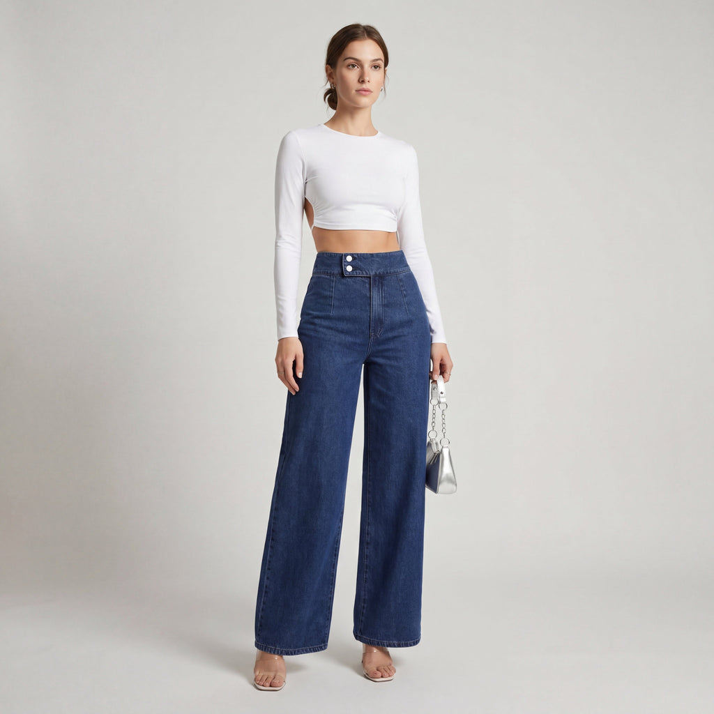 Rebeca™ | Vaqueros de Corte Recto, Elegancia y Casual