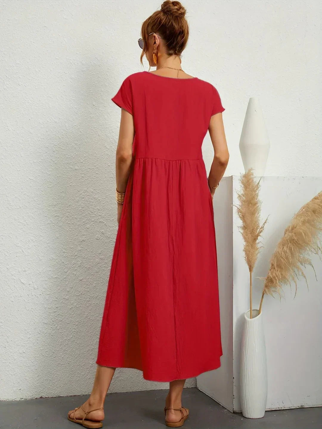 Gabriela™ | Vestido Midi Fluido de Elegancia Atemporal y Silueta Sofisticada