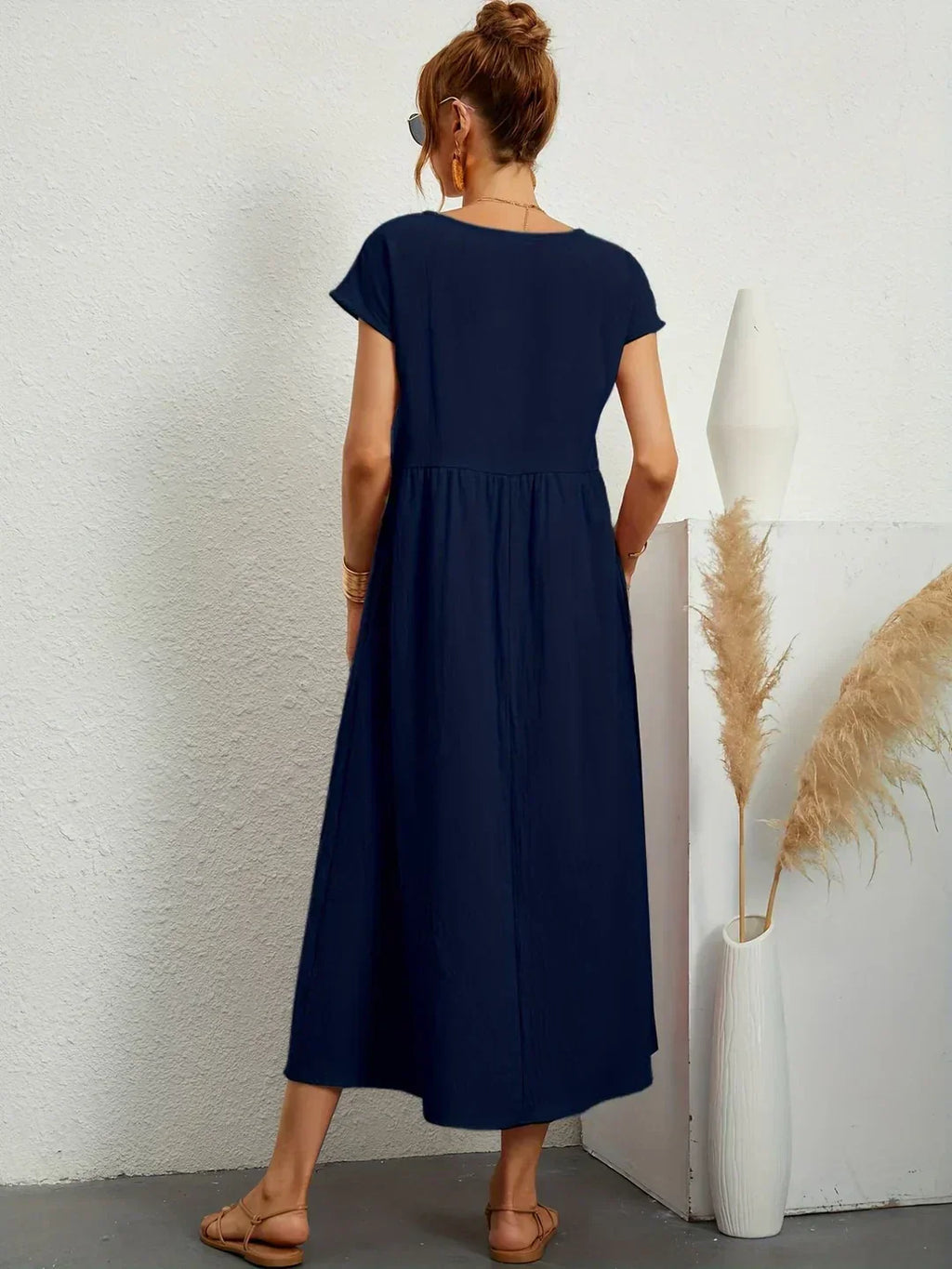Gabriela™ | Vestido Midi Fluido de Elegancia Atemporal y Silueta Sofisticada