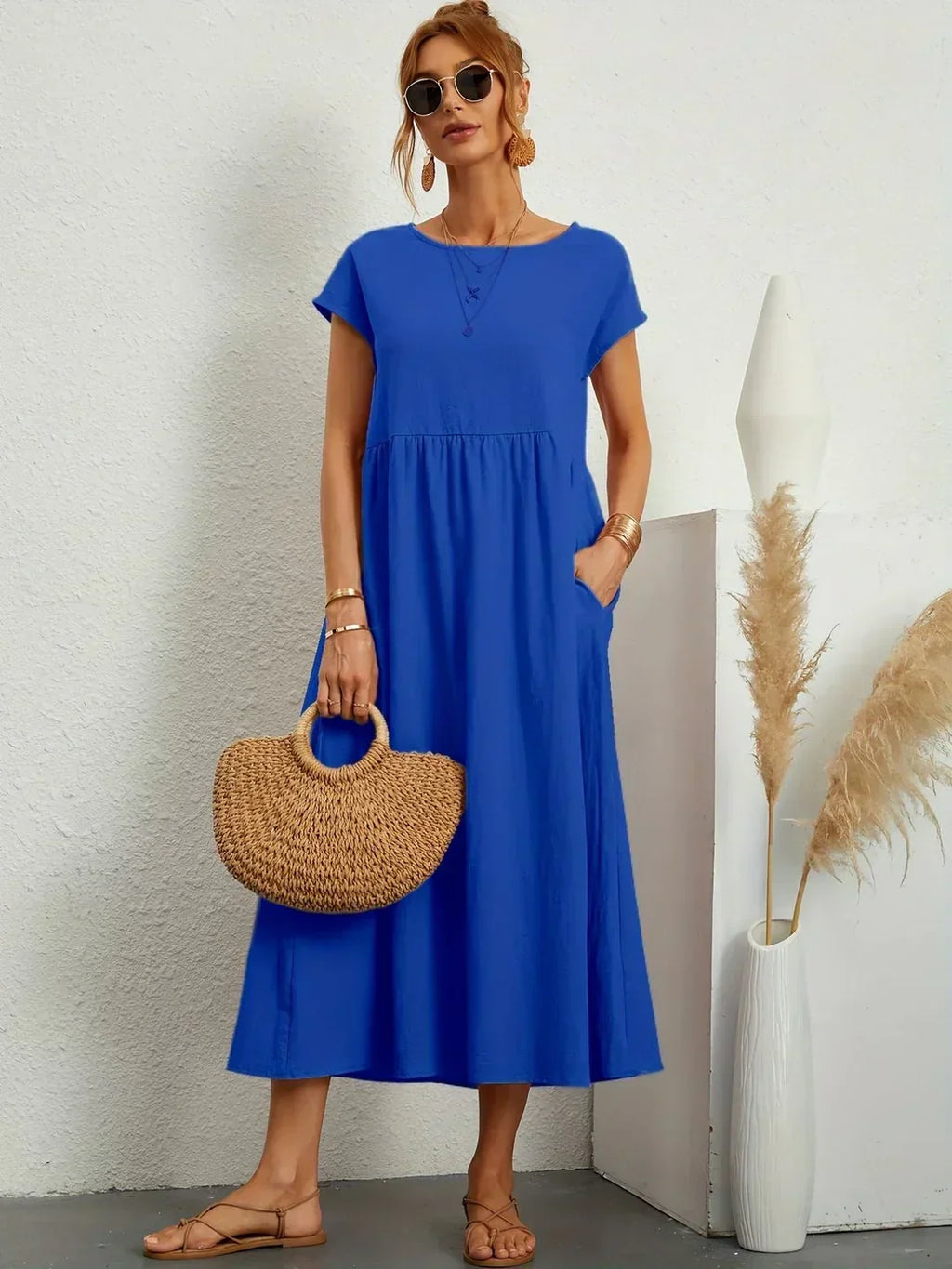 Gabriela™ | Vestido Midi Fluido de Elegancia Atemporal y Silueta Sofisticada