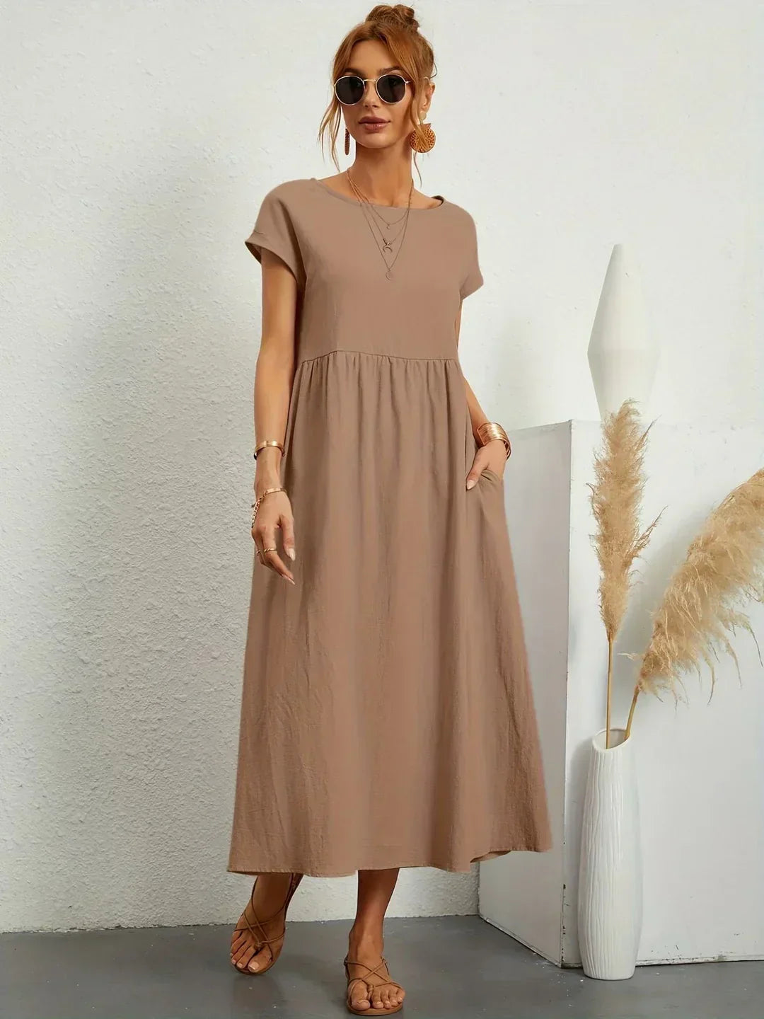 Gabriela™ | Vestido Midi Fluido de Elegancia Atemporal y Silueta Sofisticada
