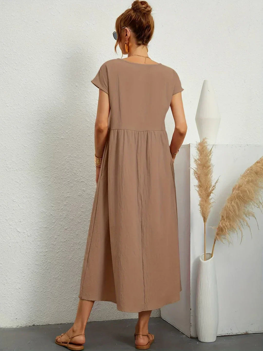 Gabriela™ | Vestido Midi Fluido de Elegancia Atemporal y Silueta Sofisticada