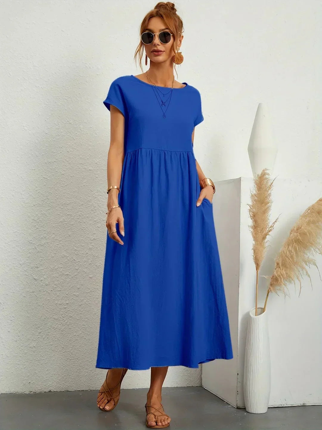 Gabriela™ | Vestido Midi Fluido de Elegancia Atemporal y Silueta Sofisticada