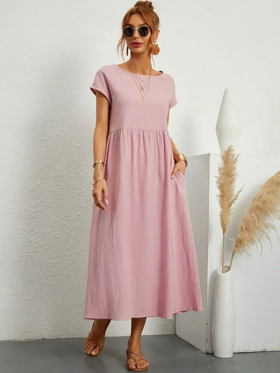 Gabriela™ | Vestido Midi Fluido de Elegancia Atemporal y Silueta Sofisticada