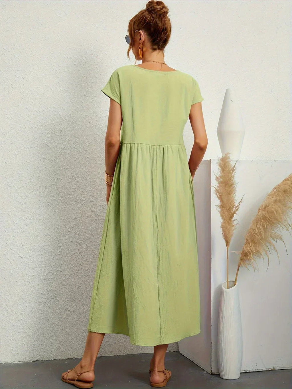 Gabriela™ | Vestido Midi Fluido de Elegancia Atemporal y Silueta Sofisticada