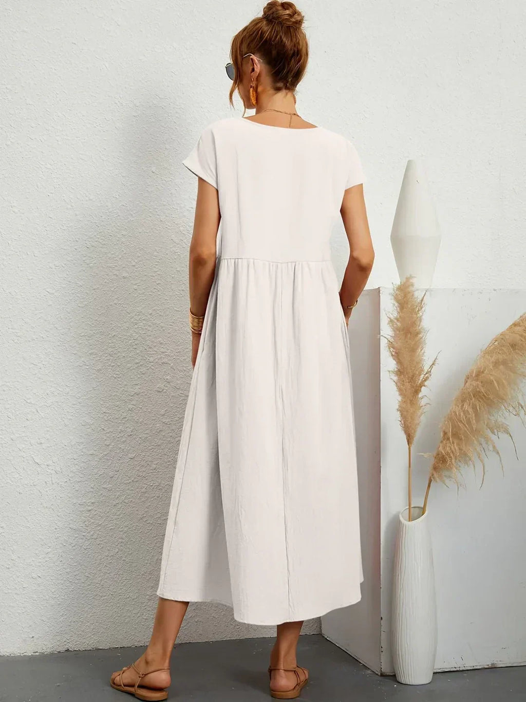Gabriela™ | Vestido Midi Fluido de Elegancia Atemporal y Silueta Sofisticada