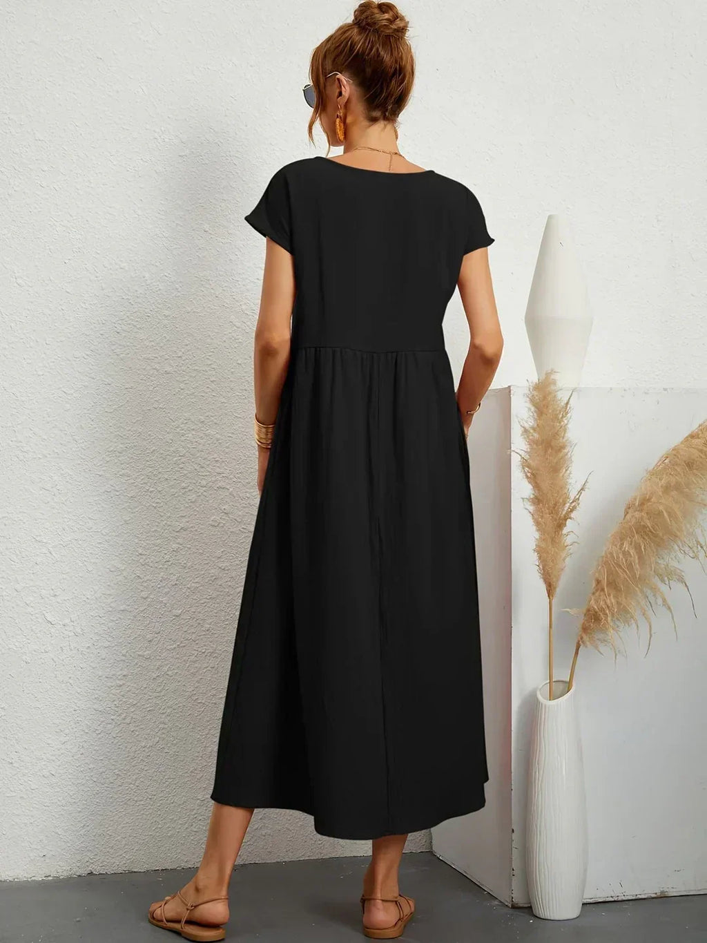 Gabriela™ | Vestido Midi Fluido de Elegancia Atemporal y Silueta Sofisticada