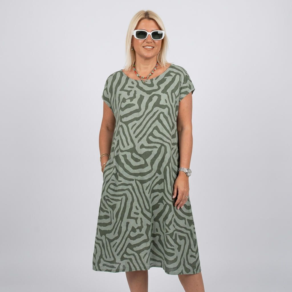 Alma™ | Vestido de Cuello Redondo