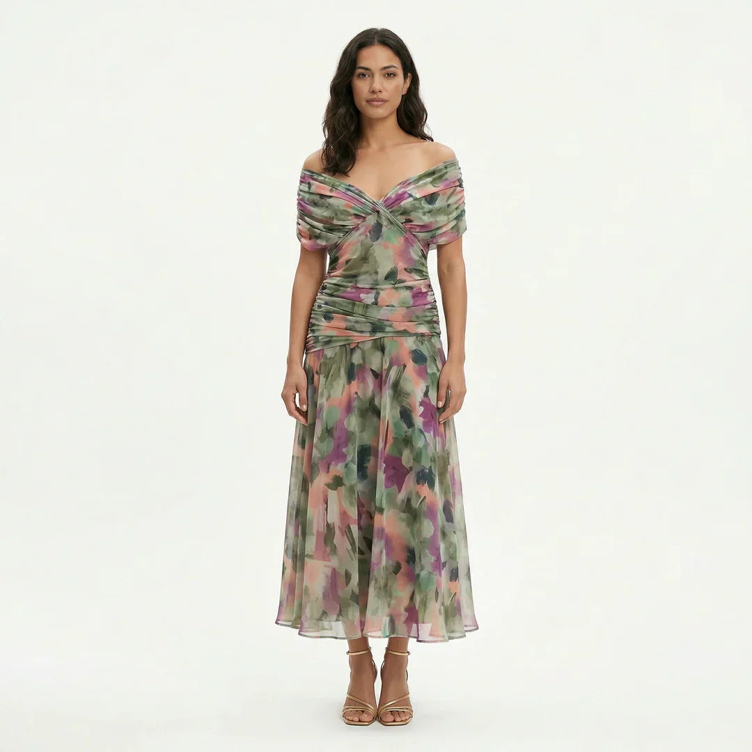 Louise™ | Vestido Largo de Fiesta con Escote en V y Elegancia Atemporal