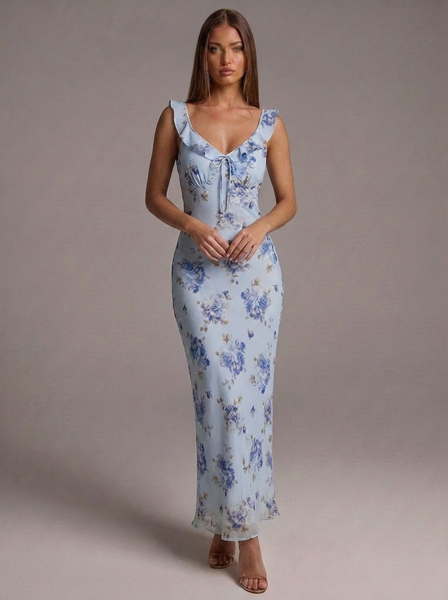 Juliette™ | Vestido maxi floral para una elegancia romántica