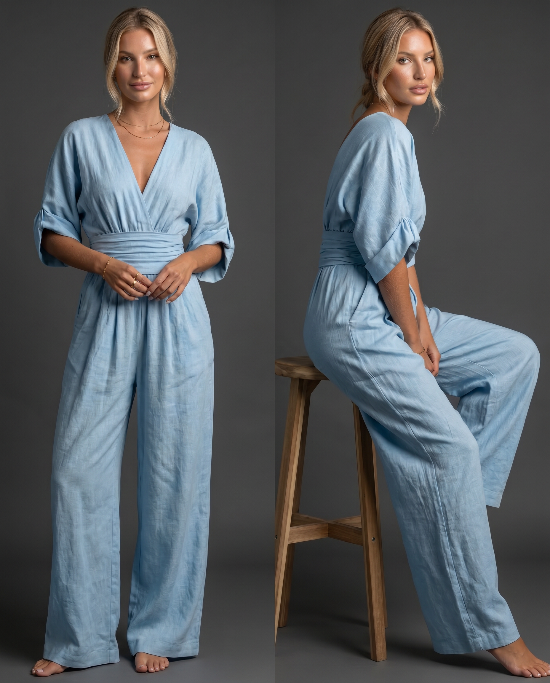Aurélie™ | Mono de cintura alta para una elegancia sin esfuerzo