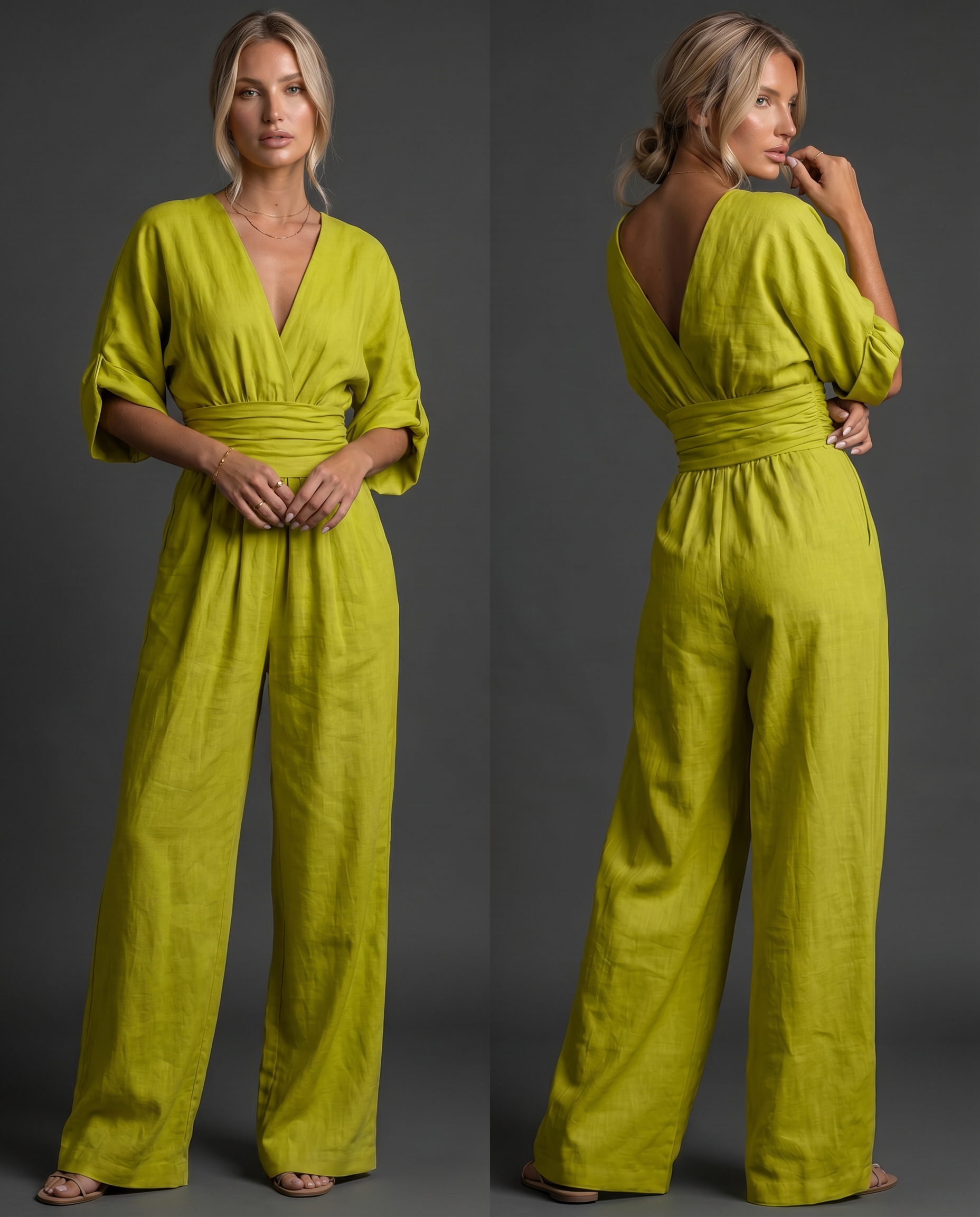 Aurélie™ | Mono de cintura alta para una elegancia sin esfuerzo