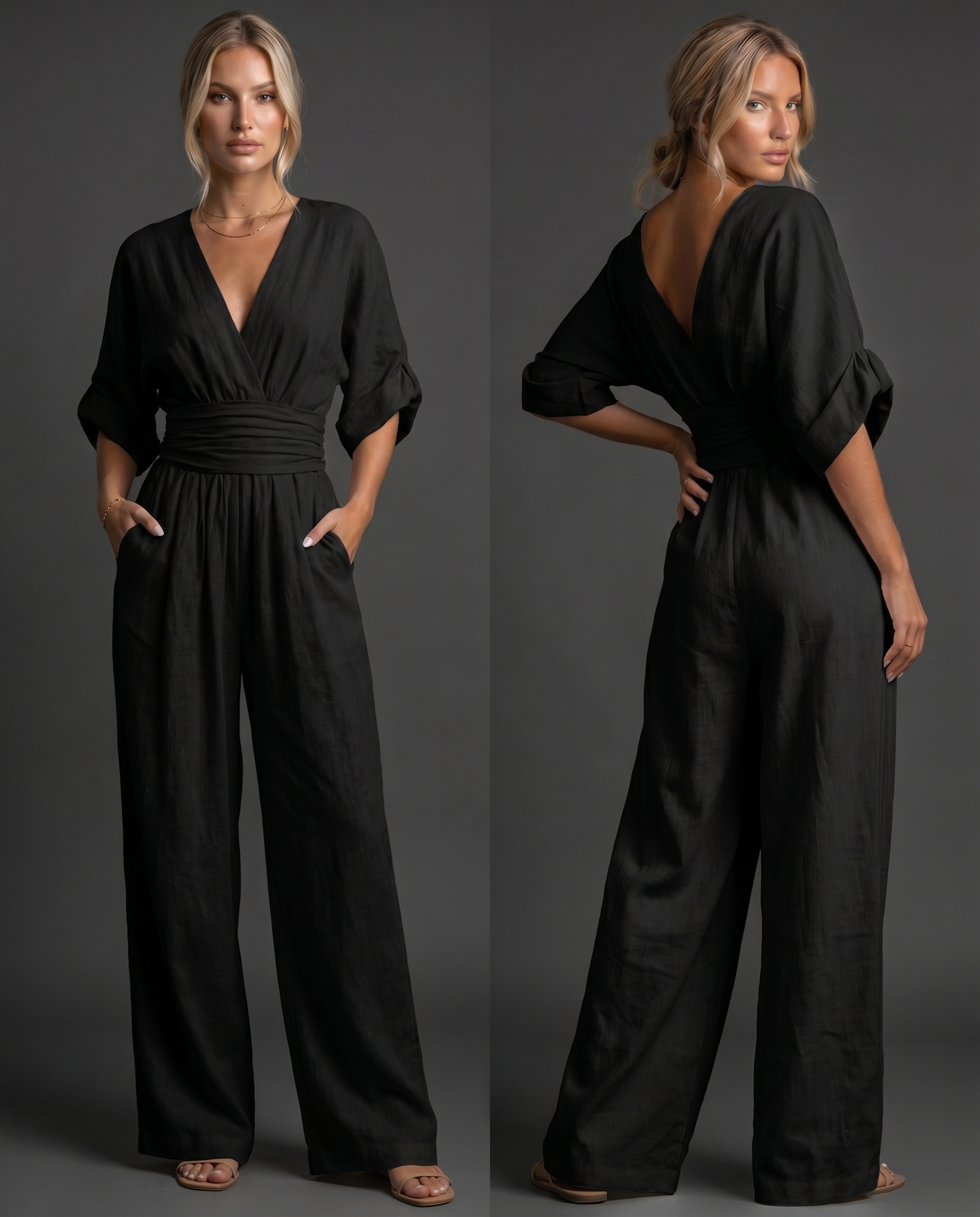 Aurélie™ | Mono de cintura alta para una elegancia sin esfuerzo