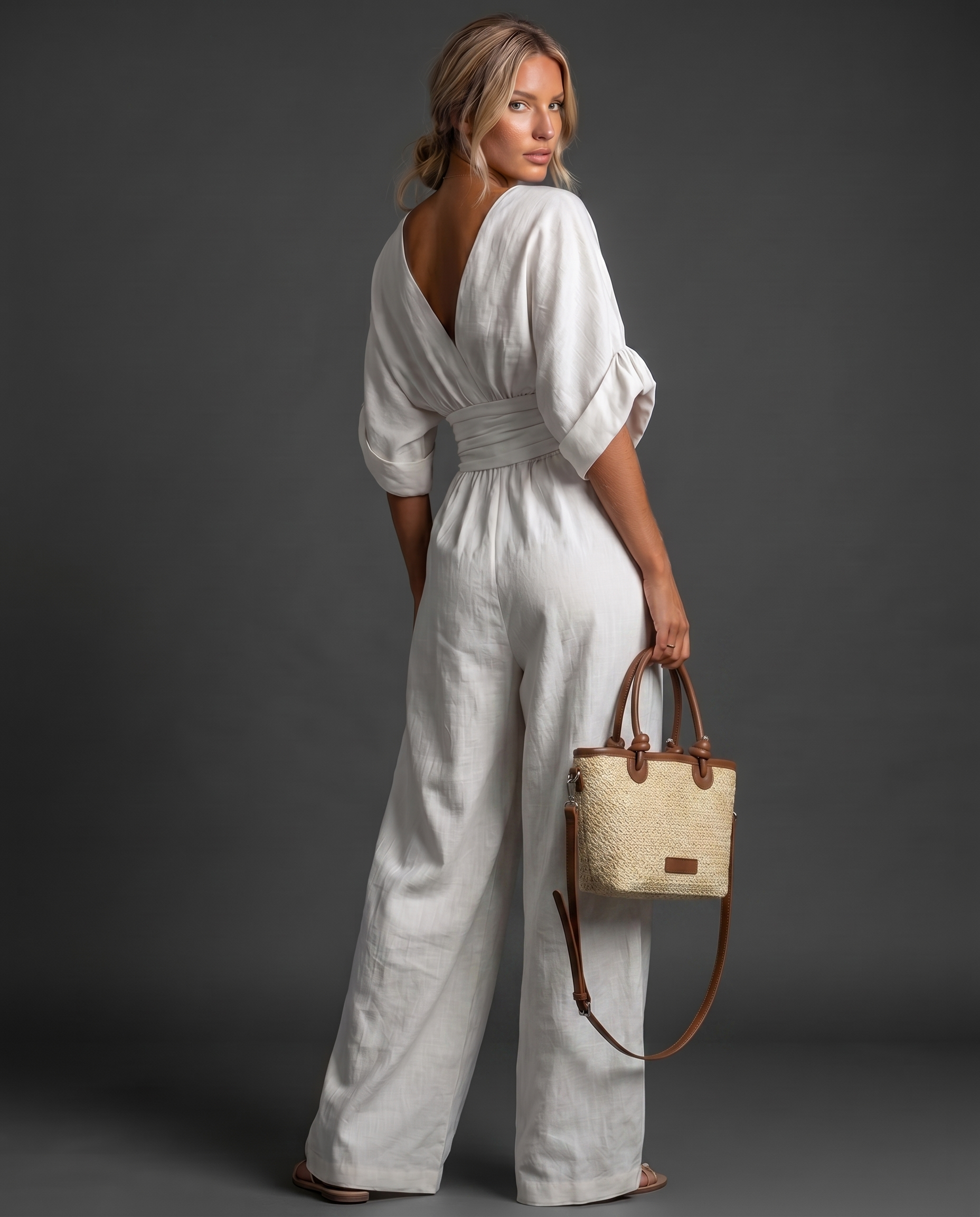 Aurélie™ | Mono de cintura alta para una elegancia sin esfuerzo