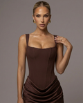 Colette™ | Vestido corto fruncido para una elegancia irresistible