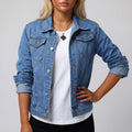 Colette™ | Chaqueta vaquera cropped para una elegancia desenfadada