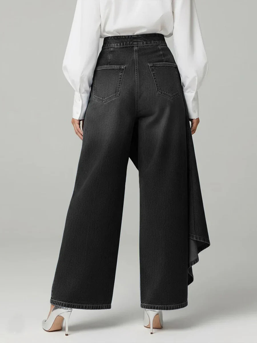 Alicia™ | Vaqueros de Cintura Cruzada y Estilo Parisino